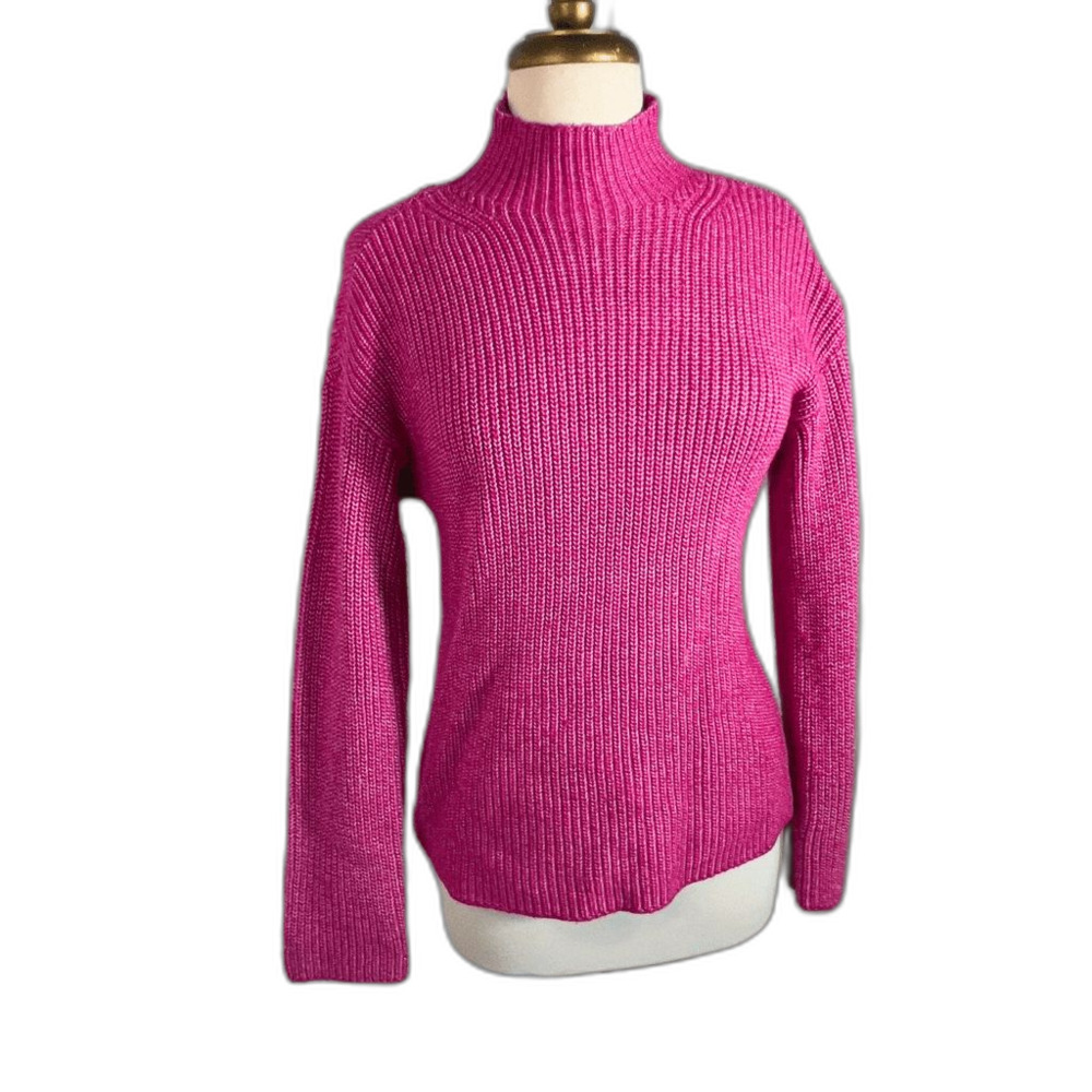 St. Johns Bay Sweaters Petite S Raspberry Cottagecore Coquette Sweater